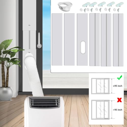 Sliding Door Air Conditioner Kit for 13cm Exhaust Hose (90 inch)