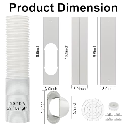 Portable Air Conditioner Window Vent Kit for Sliding Windows