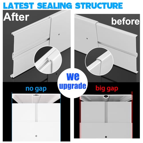 Portable Sliding Door AC Vent Kit, 16.9 - 90, with 2-pack 3M Seal for 5.1 Exhaust Hose